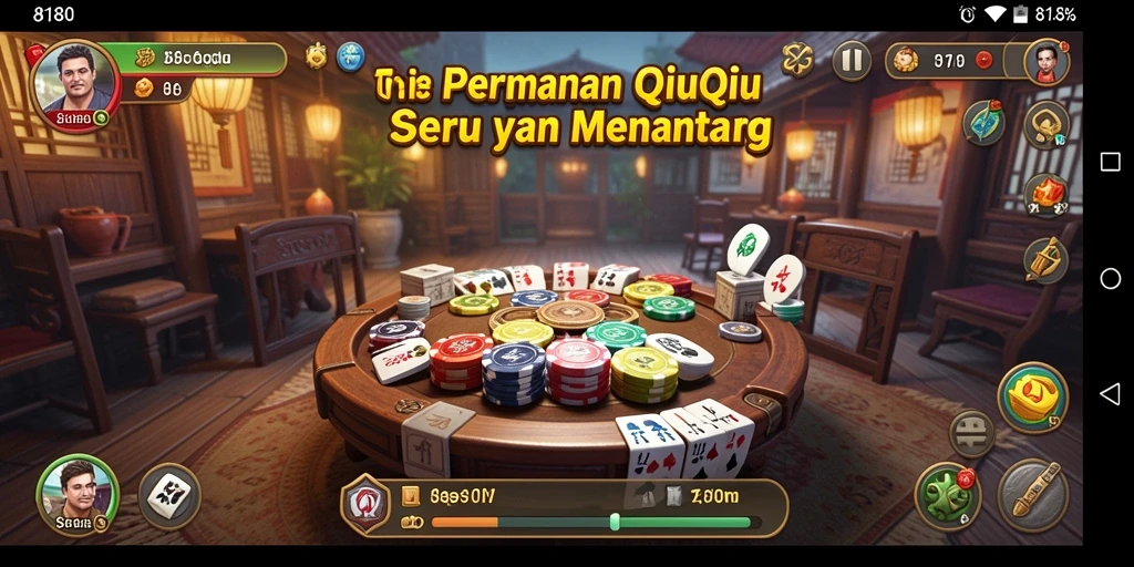 Tampilan gameplay QiuQiu yang menarik dan menantang.
