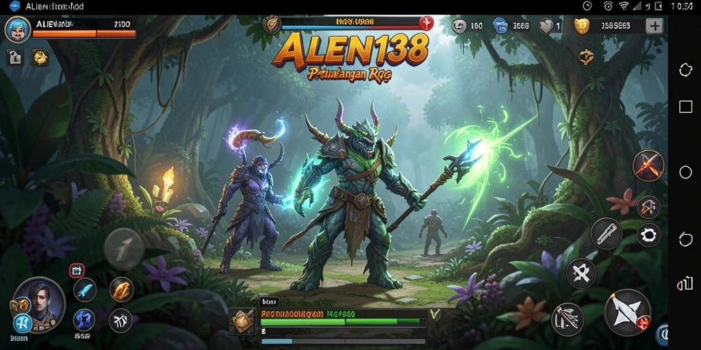 Tampilan gameplay RPG yang dinamis dan mendebarkan.