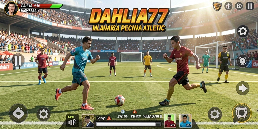 Screenshot gameplay DAHLIA77 yang menunjukkan aksi seru dalam pertandingan olahraga.
