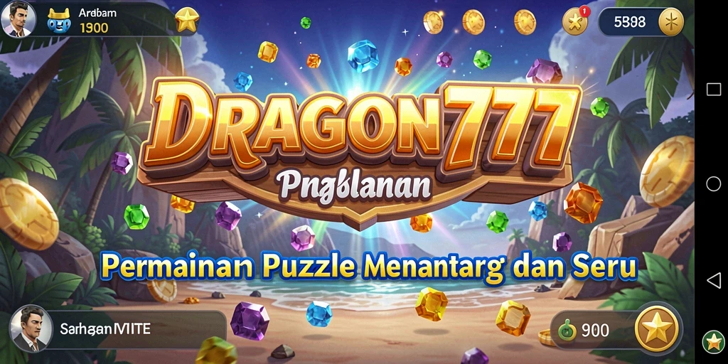 Screenshot gameplay DRAGON777 menunjukkan tantangan puzzle yang mendebarkan.