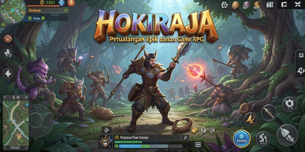 Tampilan menarik dari gameplay RPG HOKIRAJA yang menegangkan.