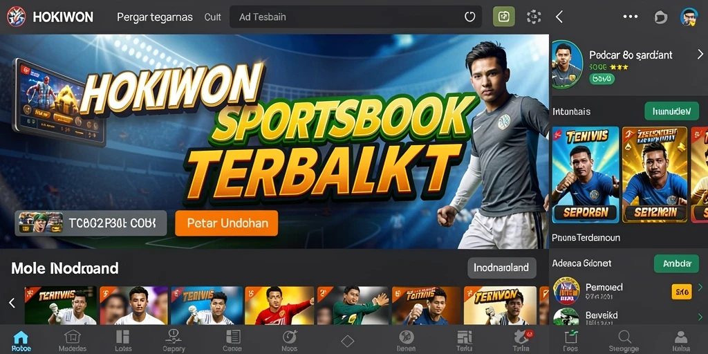 Gameplay HOKIWON yang menarik dan interaktif untuk taruhan olahraga.