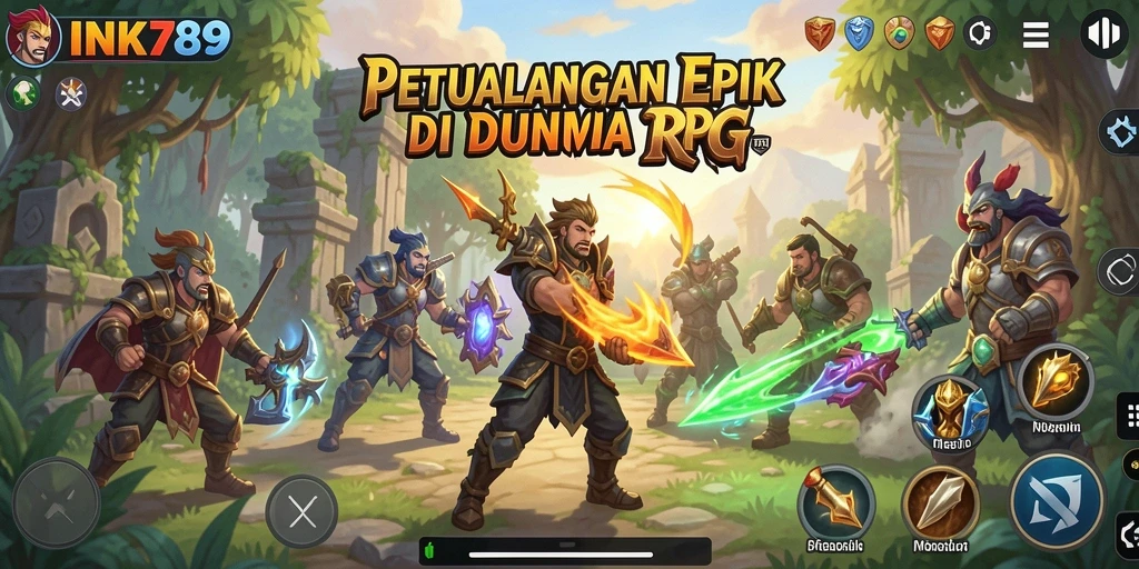 Tampilan gameplay seru di INK789 dengan pertarungan menarik.