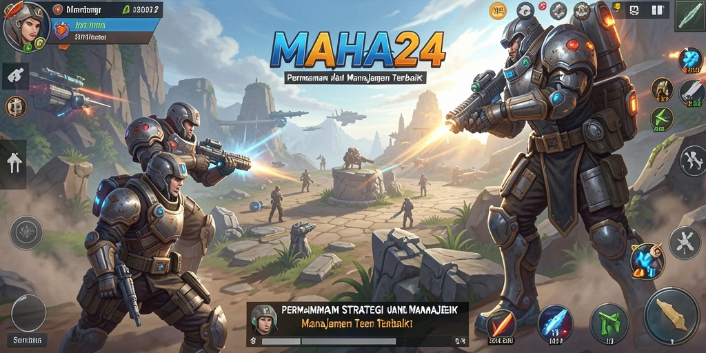 Tampilan gameplay menarik dari MAHA24 dengan elemen SLG yang mendebarkan.
