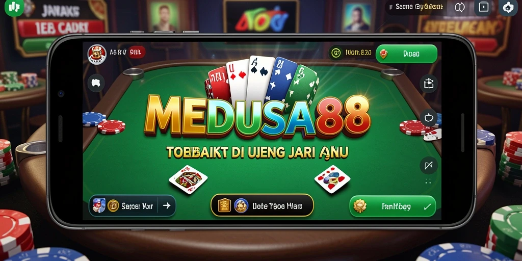 Tampilan gameplay Poker yang menarik dan mendebarkan di MEDUSA88.