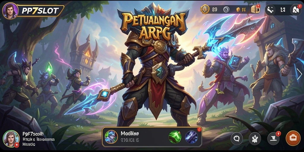 Tampilan gameplay PP7SLOT yang seru dengan aksi ARPG yang mendebarkan.