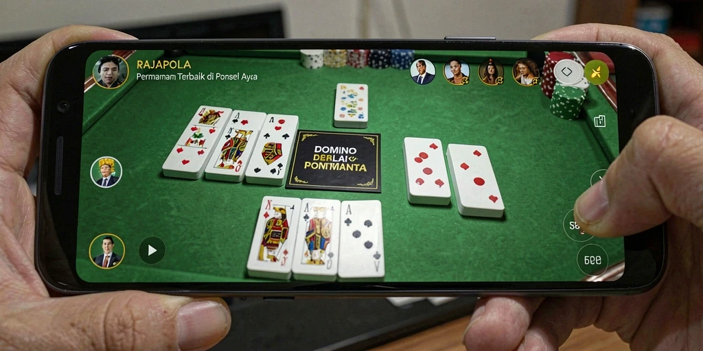 Tampilan menarik saat bermain Domino di RAJAPOLA.