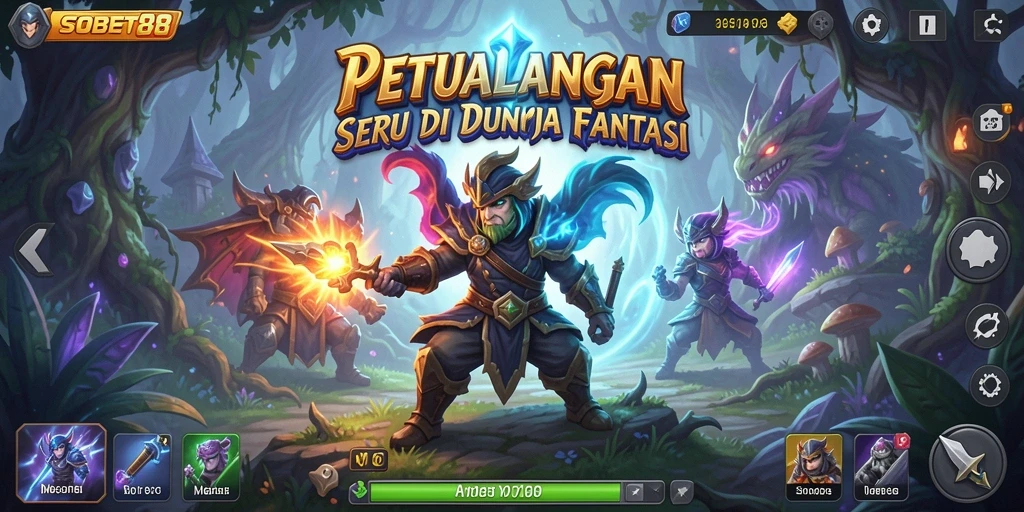 Screenshot utama SOBET88 menampilkan pengalaman gameplay petualangan yang mendebarkan.